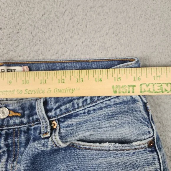 Levis Jeans Mens 34x30 Blue Denim Straight Leg 505 Mid Rise Classic American - Picture 9 of 15